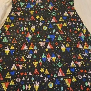 Lularoe XL Azure A-line skirt